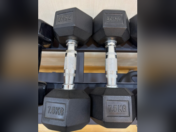 Weights - Fixed  Dumbbells  - Hex  - Black