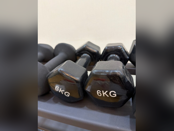 Weights - Fixed  Dumbbells  - Hex  - Black
