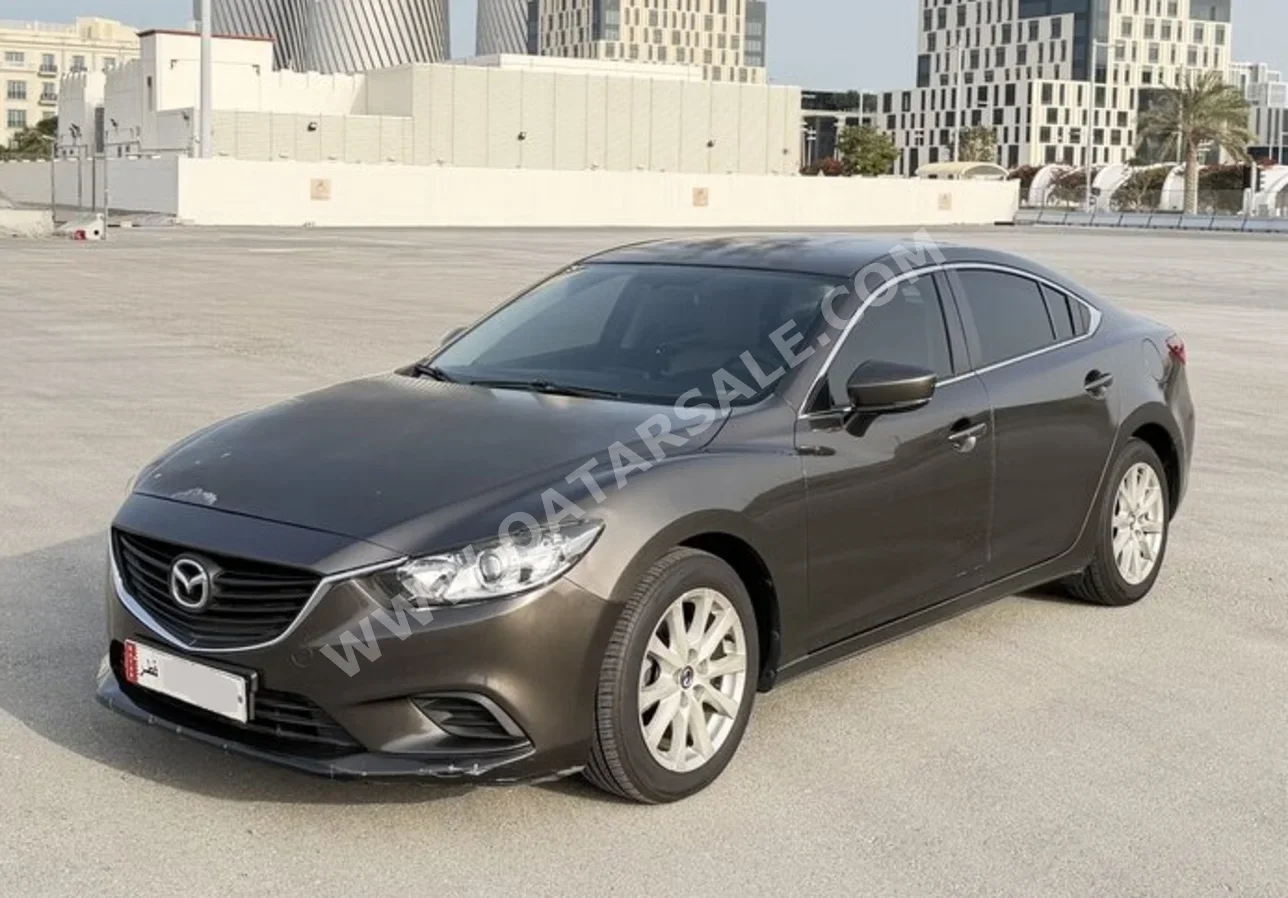 مازدا مازدا 6 2017 اوتوماتيك 120,000 كم 4 سلندر دفع خلفي سيدان بني غامق
