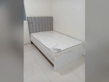 Beds - Lifestyle  - Twin  - Gray  - Mattress Included