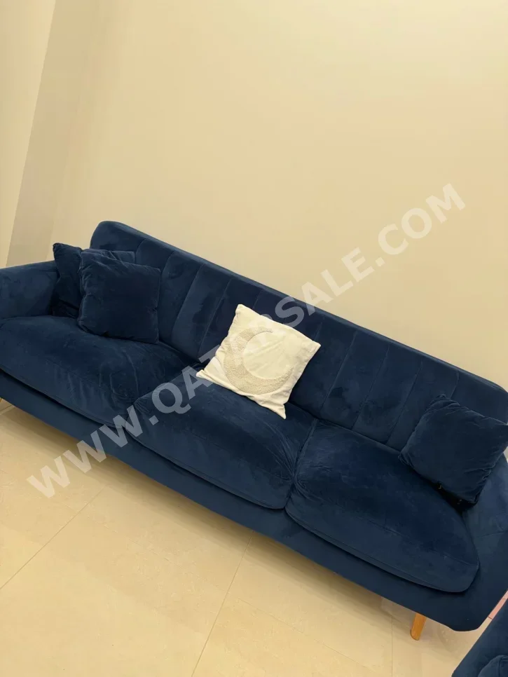 Sofas, Couches & Chairs Pan Emirates  Sofa Set  - Velvet  - Blue