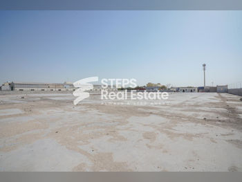 اراضي للايجار في الوكرة - بركة العوامر -المساحة 45,000 متر مربع