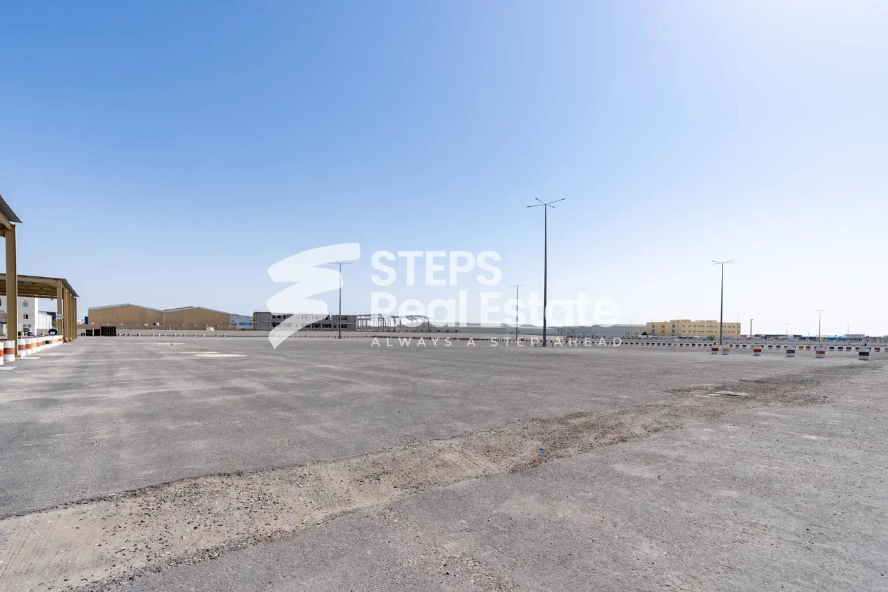 اراضي للايجار  في الوكرة  - بركة العوامر  -المساحة 45,000 متر مربع