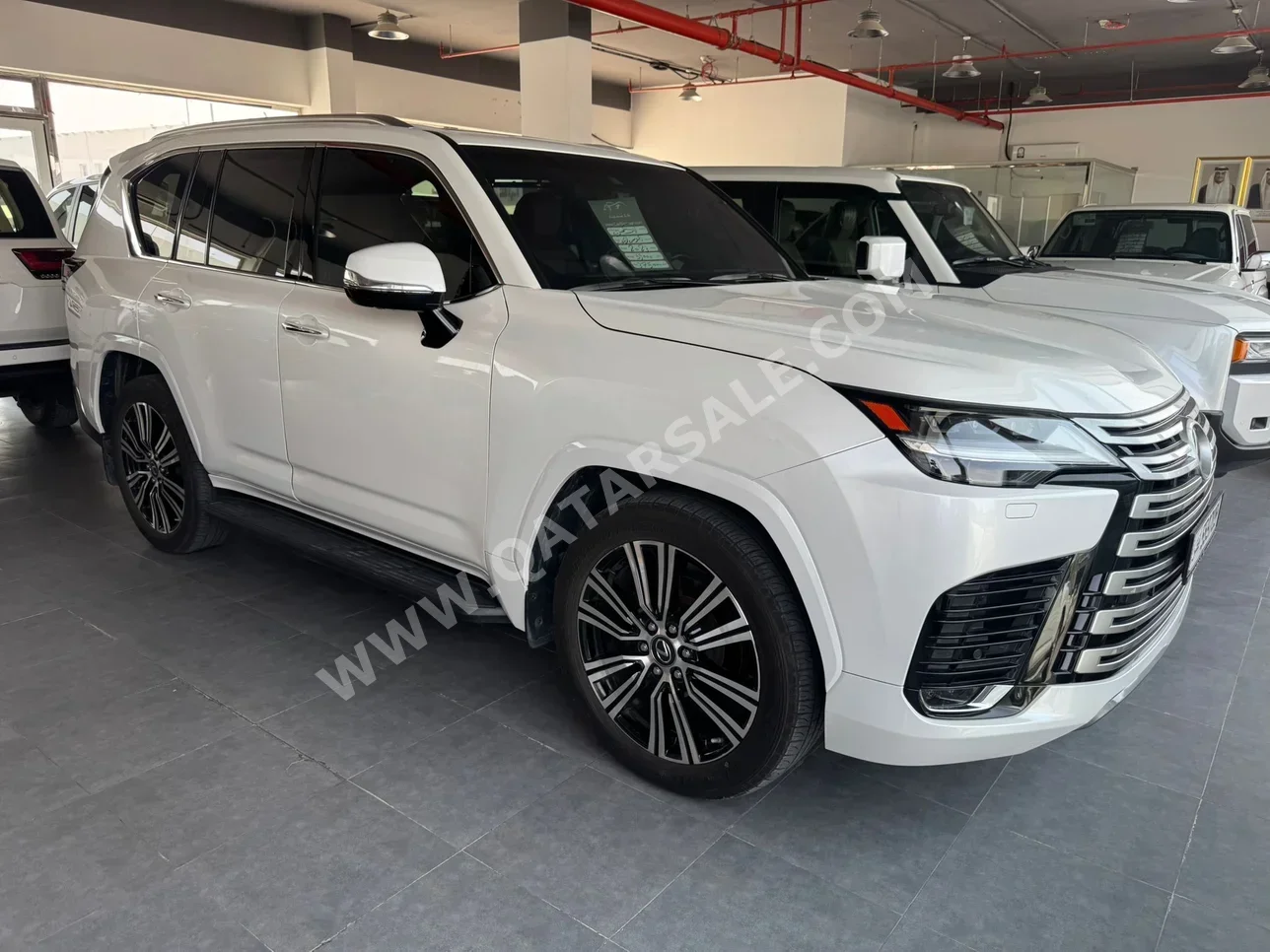 Lexus  LX  600 Luxury  2023  Automatic  59,000 Km  6 Cylinder  Four Wheel Drive (4WD)  SUV  White  With Warranty
