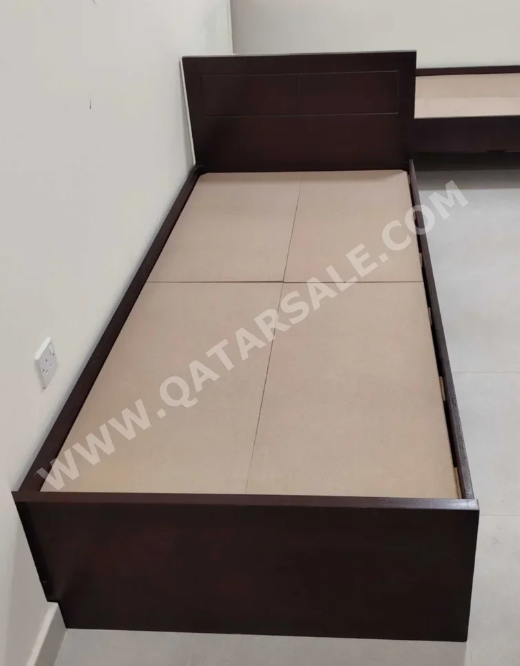 Beds - Lifestyle  - Single  - Brown  - Mattress Included