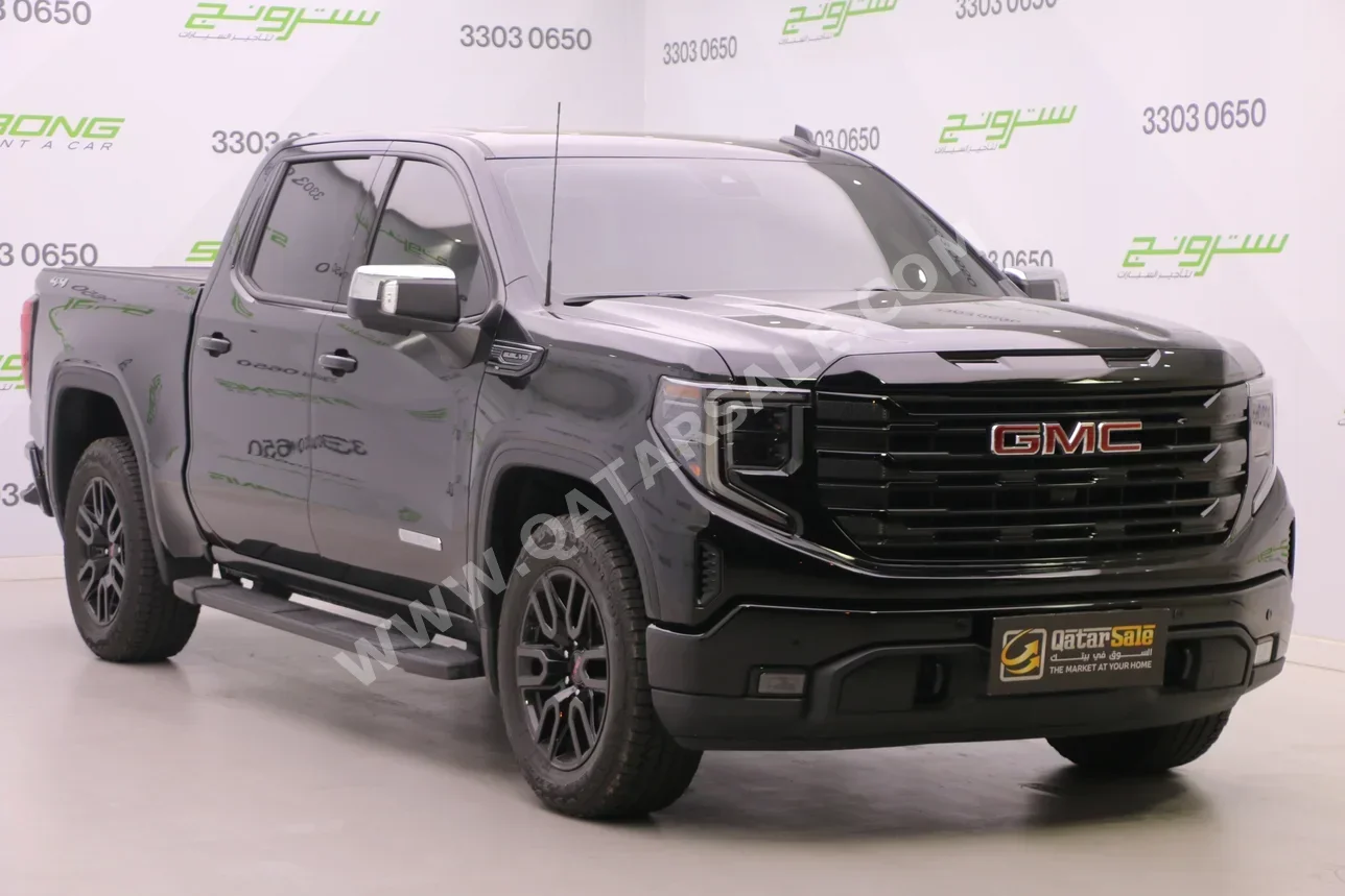 GMC  Sierra  Elevation  2025  Automatic  14,000 Km  8 Cylinder  Four Wheel Drive (4WD)  Pick Up  Black  With Warranty