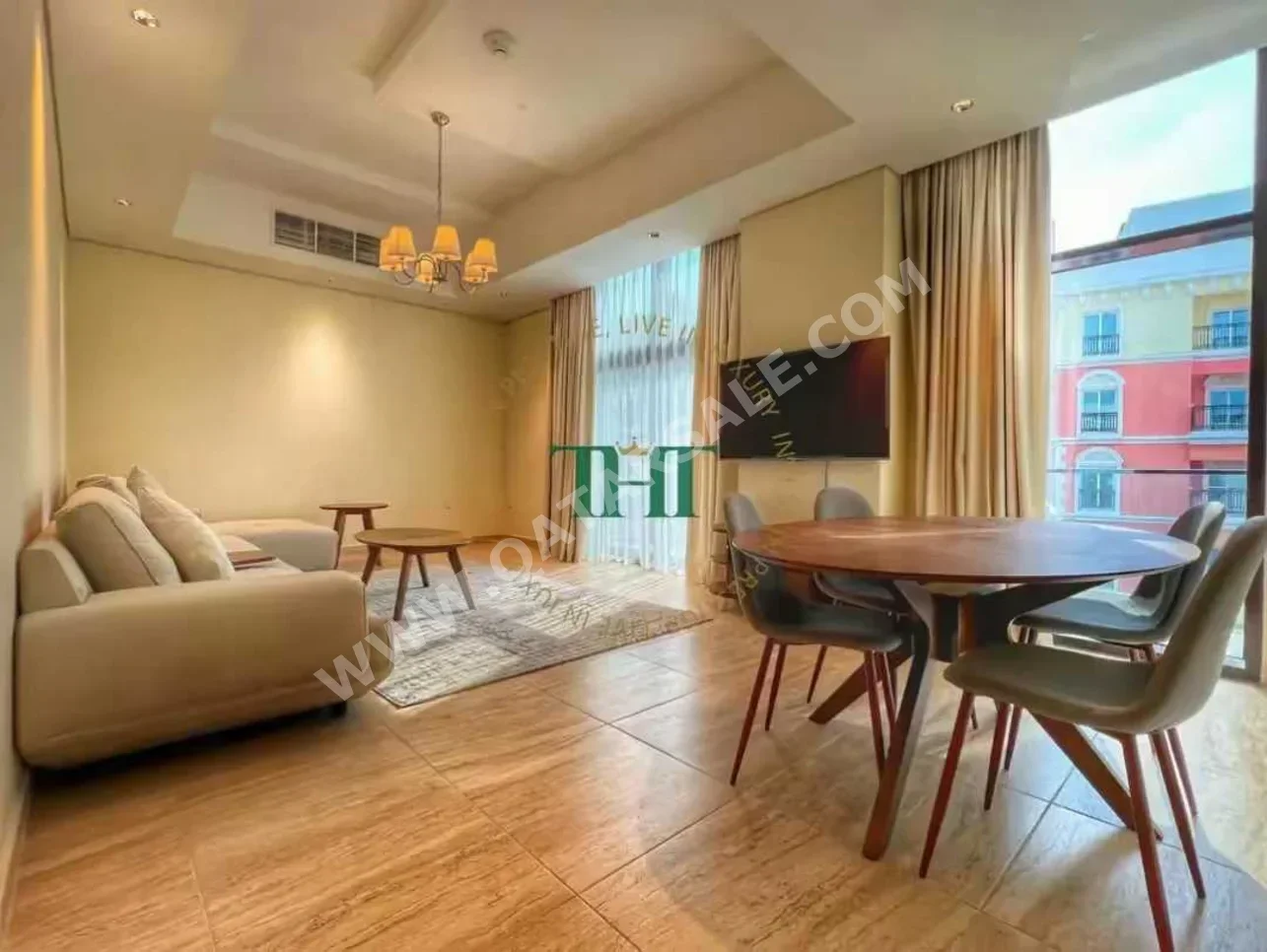 2 Bedrooms  Apartment  For Rent  in Doha -  The Pearl  Fully Furnished
