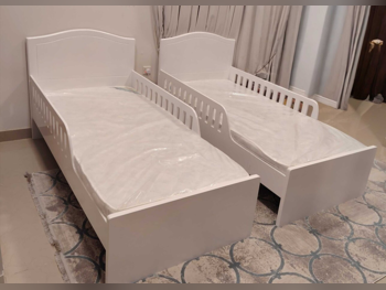 Beds - Single  - White  - Mattress Included