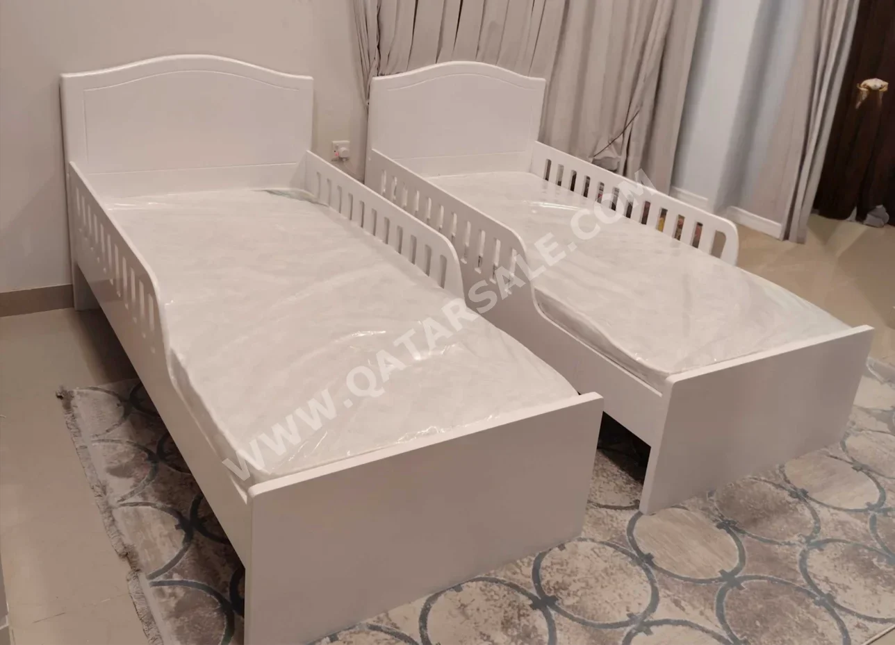 Beds - Single - White - Mattress Included