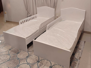 Beds - Single  - White  - Mattress Included