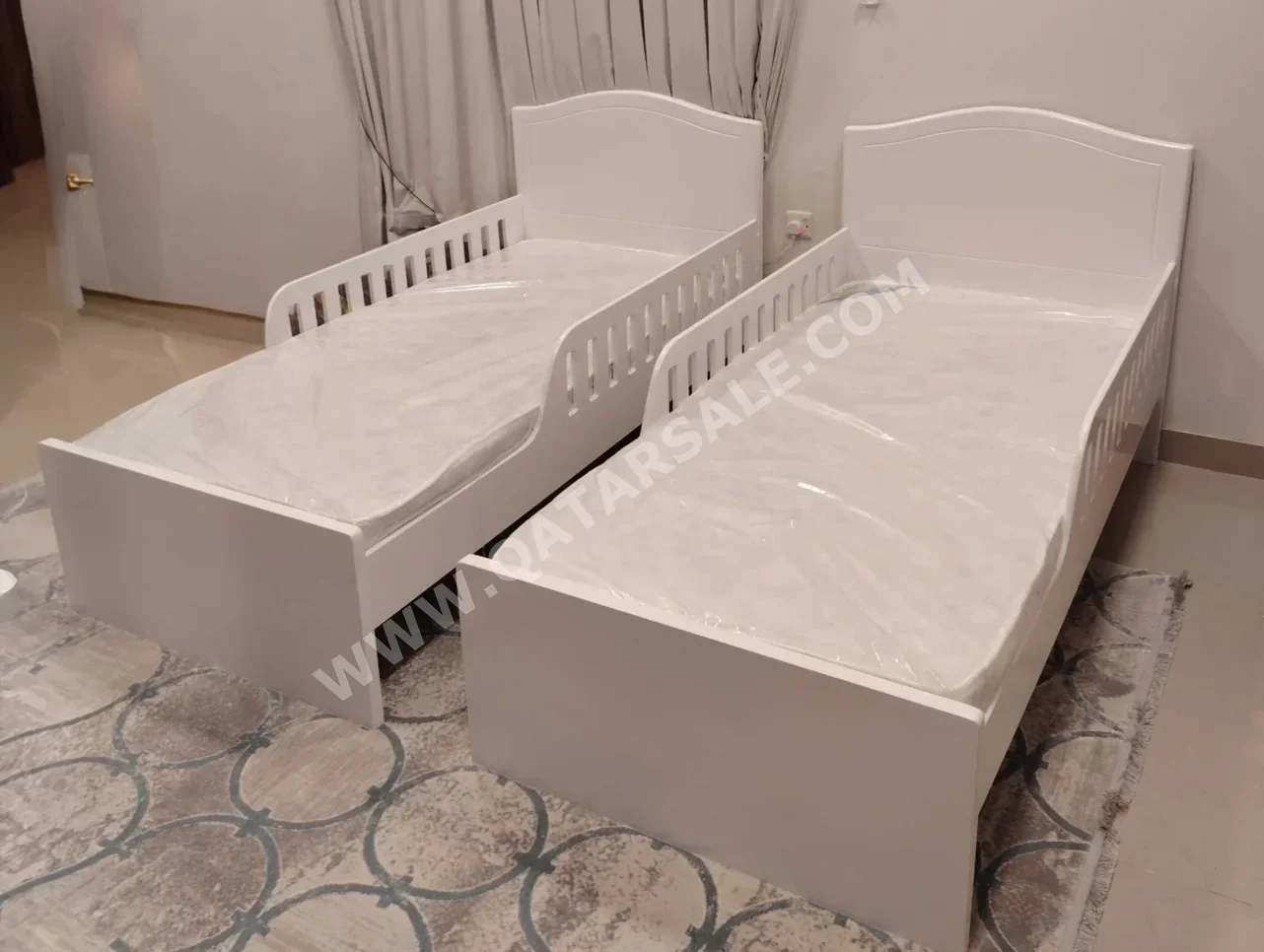 Beds - Single - White - Mattress Included