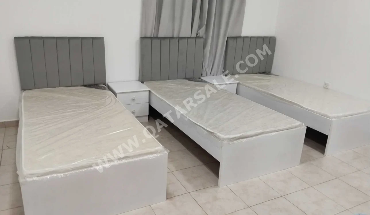Beds - Single - Multicolor - Mattress Included - With Bedside Table