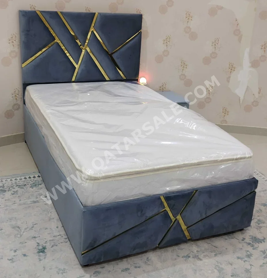 Beds - Single - Gray - Mattress Included