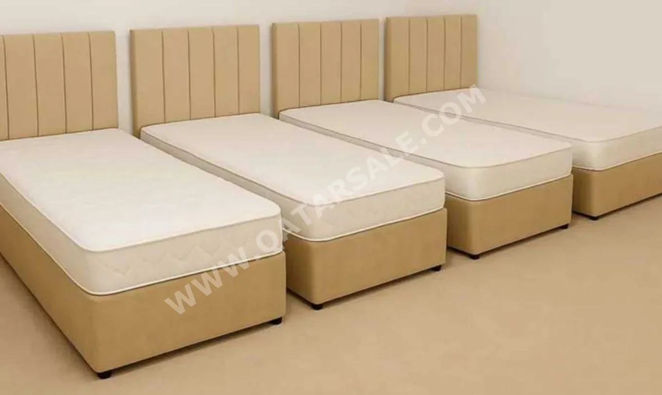 Beds - Single - Yellow - Mattress Included