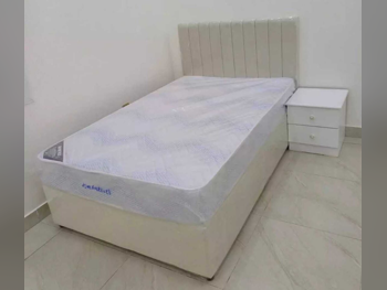 Beds - Single  - Yellow  - Mattress Included  - With Bedside Table