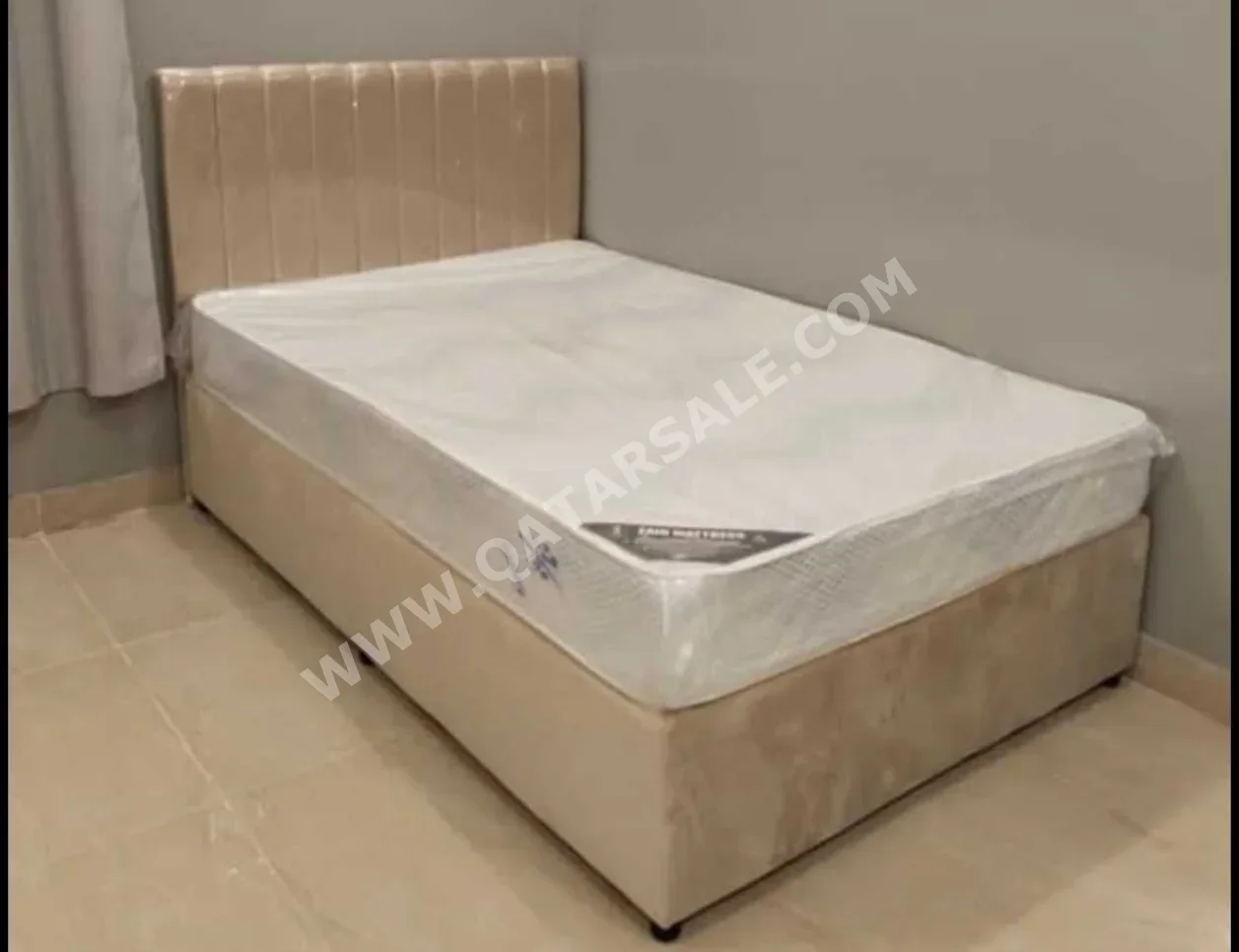 Beds - Single  - Yellow  - Mattress Included