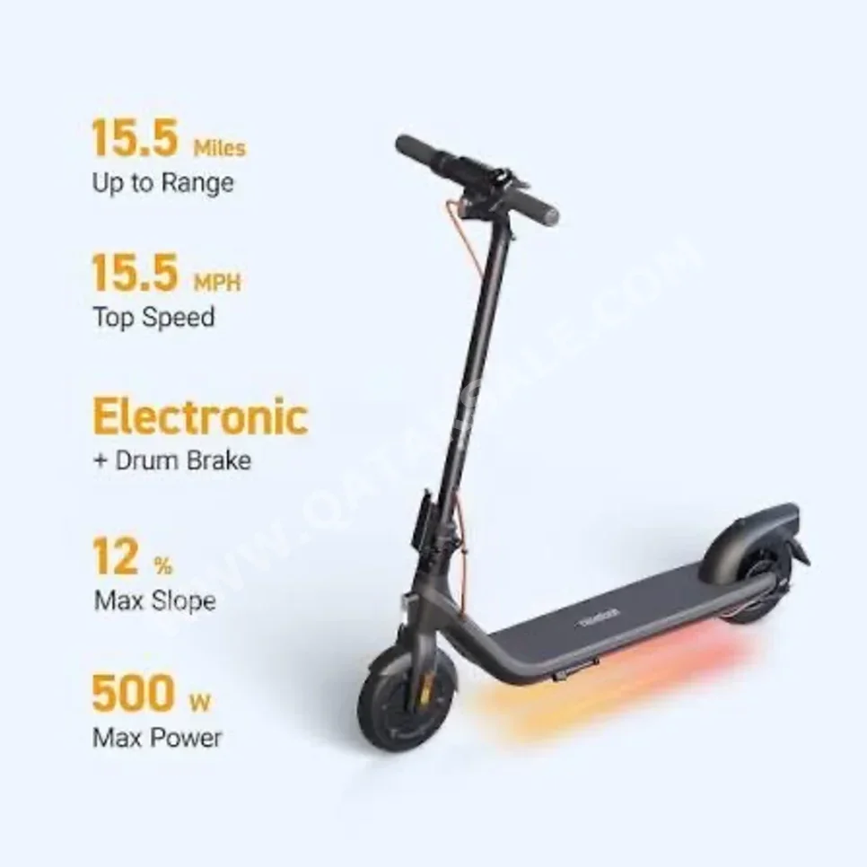 Scooters Electric Scooter  - ninebot  - Black  - Foldable