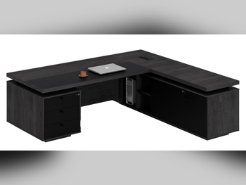 المكاتب ومكاتب الحاسوب - مكتب تنفيذي فاخر  - ميرير للمفروشات  - أسود