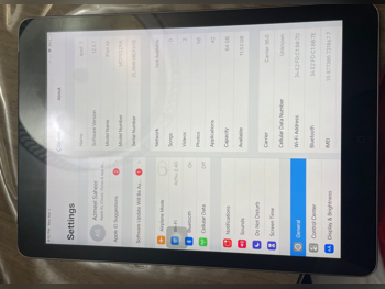 أبل آي باد إير 1 2012 - 64 جيجابايت - نظام الاتصال واي فاي + خلوي