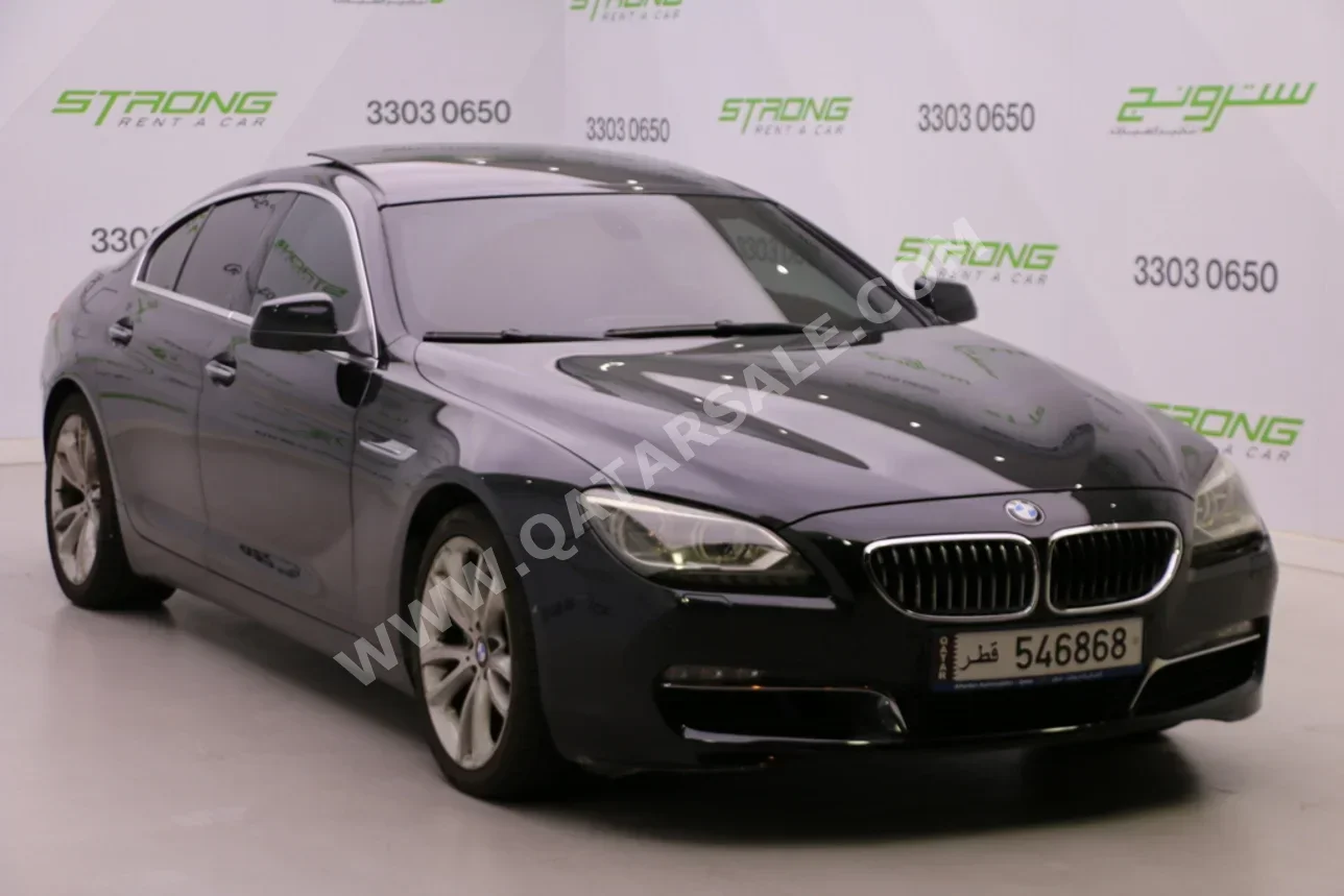 BMW  6-Series  640i  2013  Automatic  182,000 Km  6 Cylinder  Rear Wheel Drive (RWD)  Sedan  Black