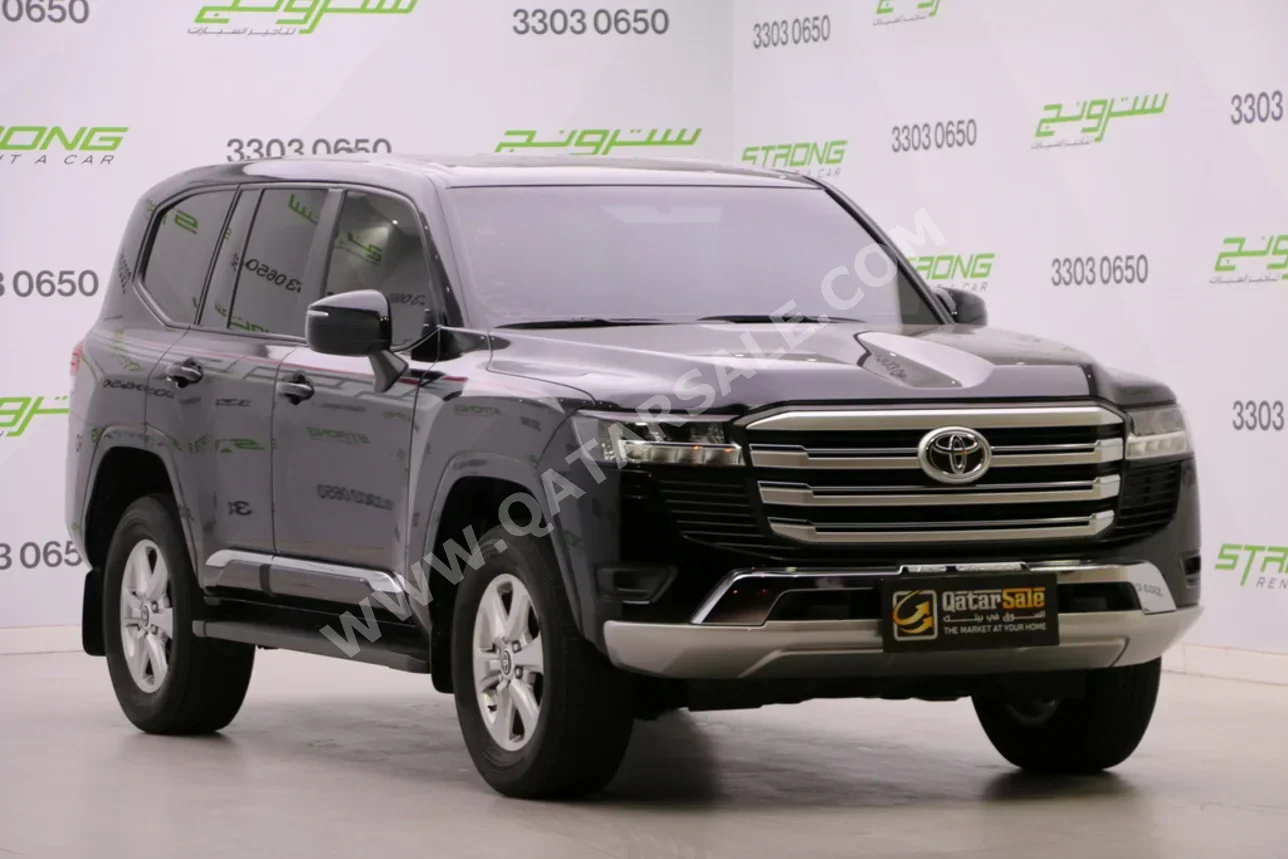 تويوتا لاند كروزر جي اكس ار توين توربو 2023 اوتوماتيك 105,000 كم 6 سلندر دفع رباعي اس يو في أسود