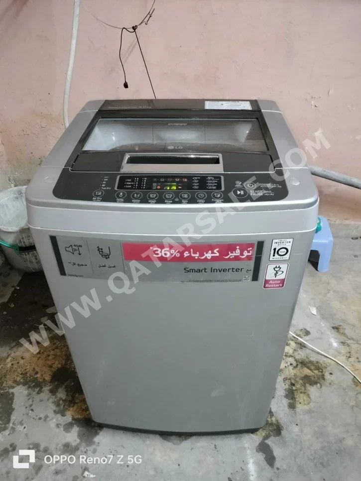 مجموعات الغسالات والمجففات ال جي \  9 كغ  حسب الطلب  غسالة بالبخار  مع التسليم  مع التركيب  غسالة تحميل علوي  كهرباء