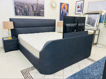 أطقم غرف نوم - هوم سينتر - طقم مكون من 5 قطع - اللون الرمادي