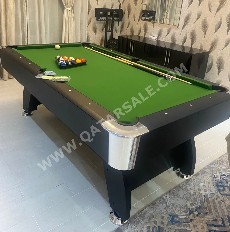 Green and Black  Billiard Table