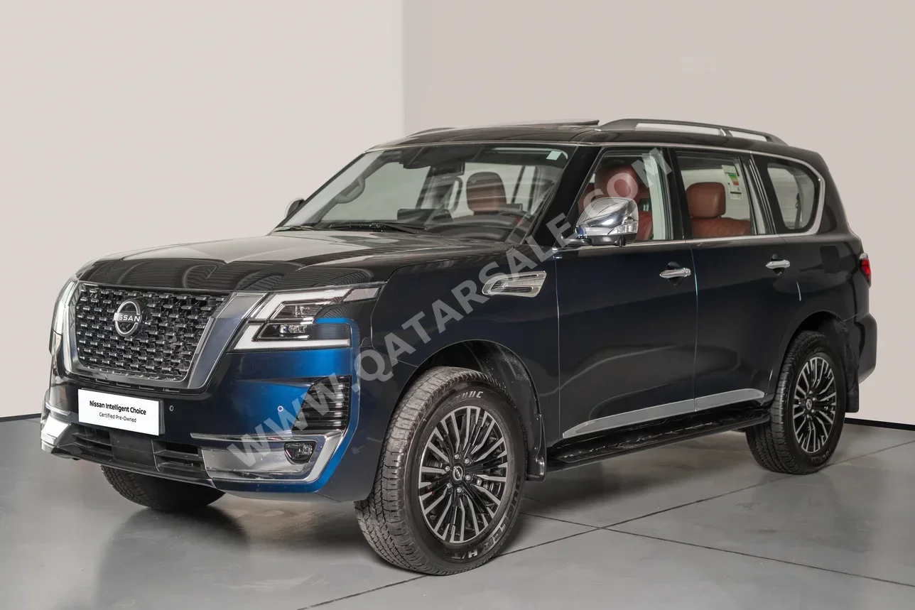 نيسان  باترول  اس اي بلاتينيوم  2024  اوتوماتيك  1,033 كم  6 سلندر  دفع رباعي  اس يو في  ازرق  تحت الضمان
