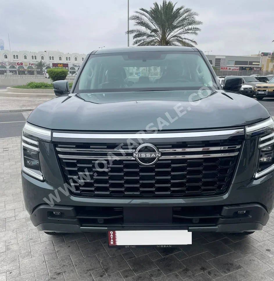 نيسان  باترول  ال اي تيربو  2026  اوتوماتيك  1,800 كم  6 سلندر  دفع رباعي  اس يو في  أخضر  تحت الضمان