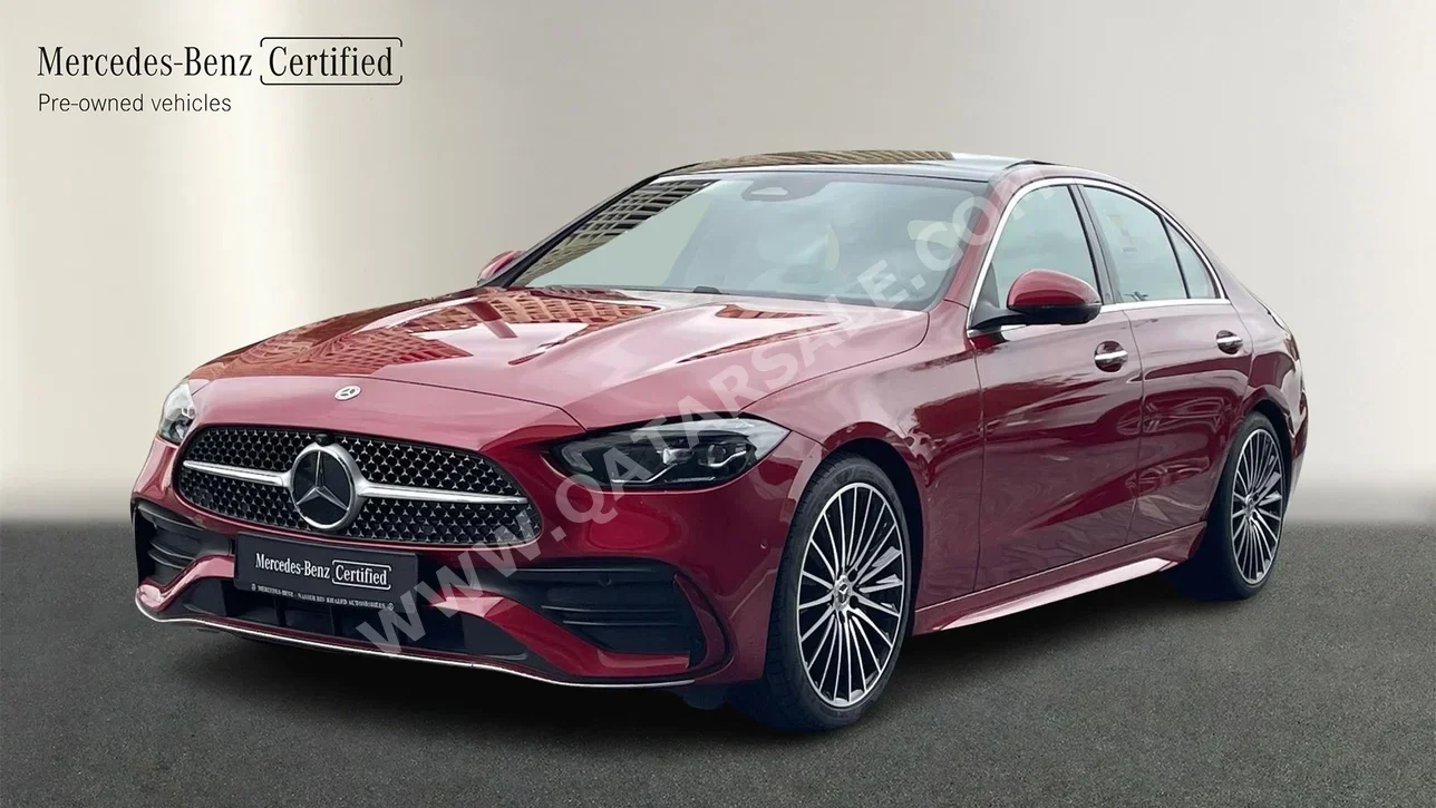 Mercedes-Benz  C-Class  200  2025  Automatic  8,500 Km  4 Cylinder  Rear Wheel Drive (RWD)  Sedan  Red  With Warranty