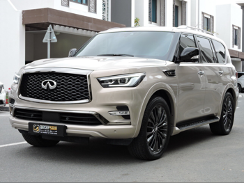 Infiniti  QX  80  2021  Automatic  37,000 Km  8 Cylinder  Four Wheel Drive (4WD)  SUV  Gold
