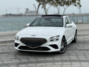 Genesis  G70  2024  Automatic  40,000 Km  4 Cylinder  Rear Wheel Drive (RWD)  Sedan  White  With Warranty