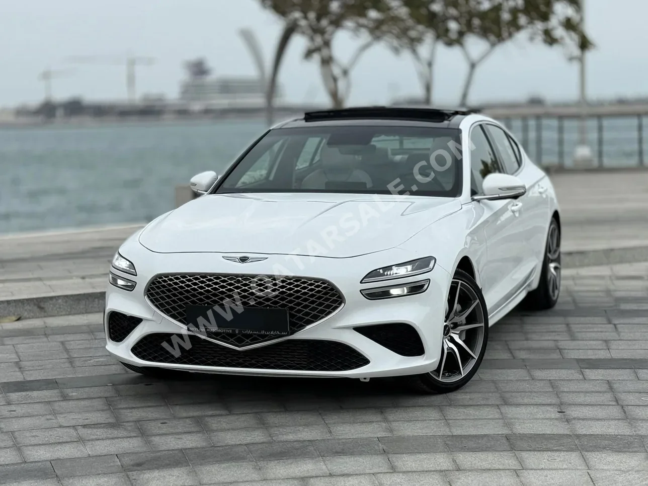 Genesis  G70  2024  Automatic  40,000 Km  4 Cylinder  Rear Wheel Drive (RWD)  Sedan  White  With Warranty