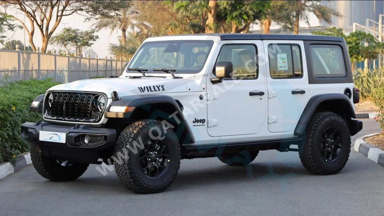 Jeep  Wrangler  Willys  2026  Automatic  0 Km  6 Cylinder  Four Wheel Drive (4WD)  SUV  White  With Warranty