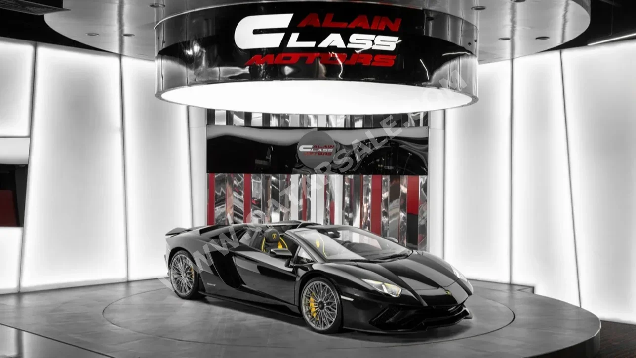Lamborghini  Aventador  S Roadster  2018  Automatic  16,084 Km  12 Cylinder  All Wheel Drive (AWD)  Convertible  Black