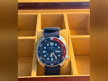 ساعات - سيكو  - ساعات ميكانيكية  - أزرق  - ساعات رجالي