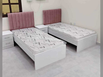 Beds - Lifestyle  - Single  - Pink  - Mattress Included  - With Bedside Table