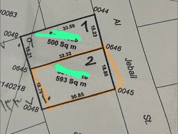 Lands For Sale  in Al Rayyan  - Muaither  -Area Size 593 Square Meter