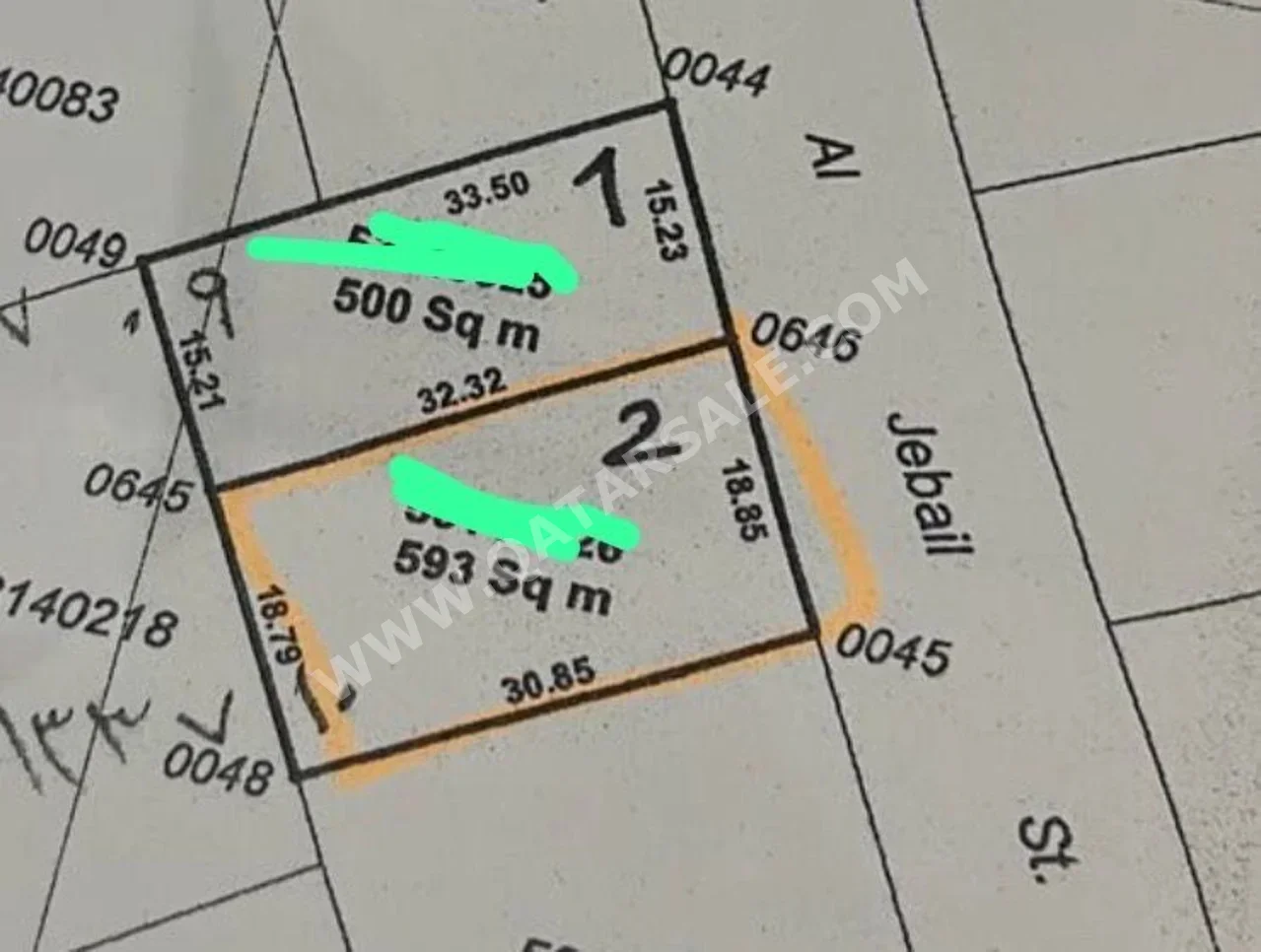 Lands For Sale  in Al Rayyan  - Muaither  -Area Size 593 Square Meter