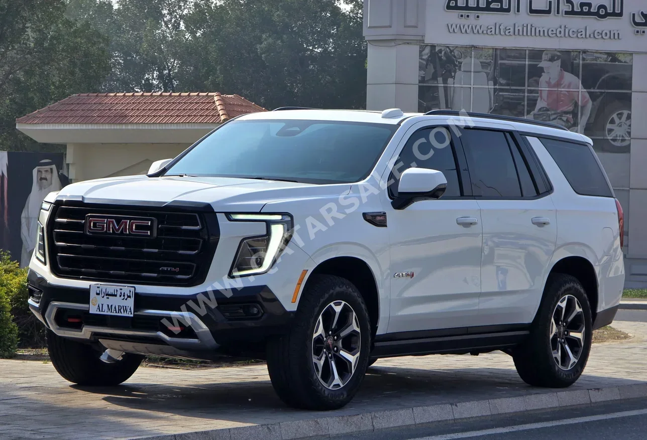 GMC  Yukon  AT 4  2025  Automatic  23,000 Km  8 Cylinder  Four Wheel Drive (4WD)  SUV  White  With Warranty