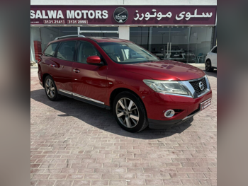نيسان  باثفايندر  إس إي  2014  اوتوماتيك  173,000 كم  5 سلندر  دفع خلفي  اس يو في  أحمر