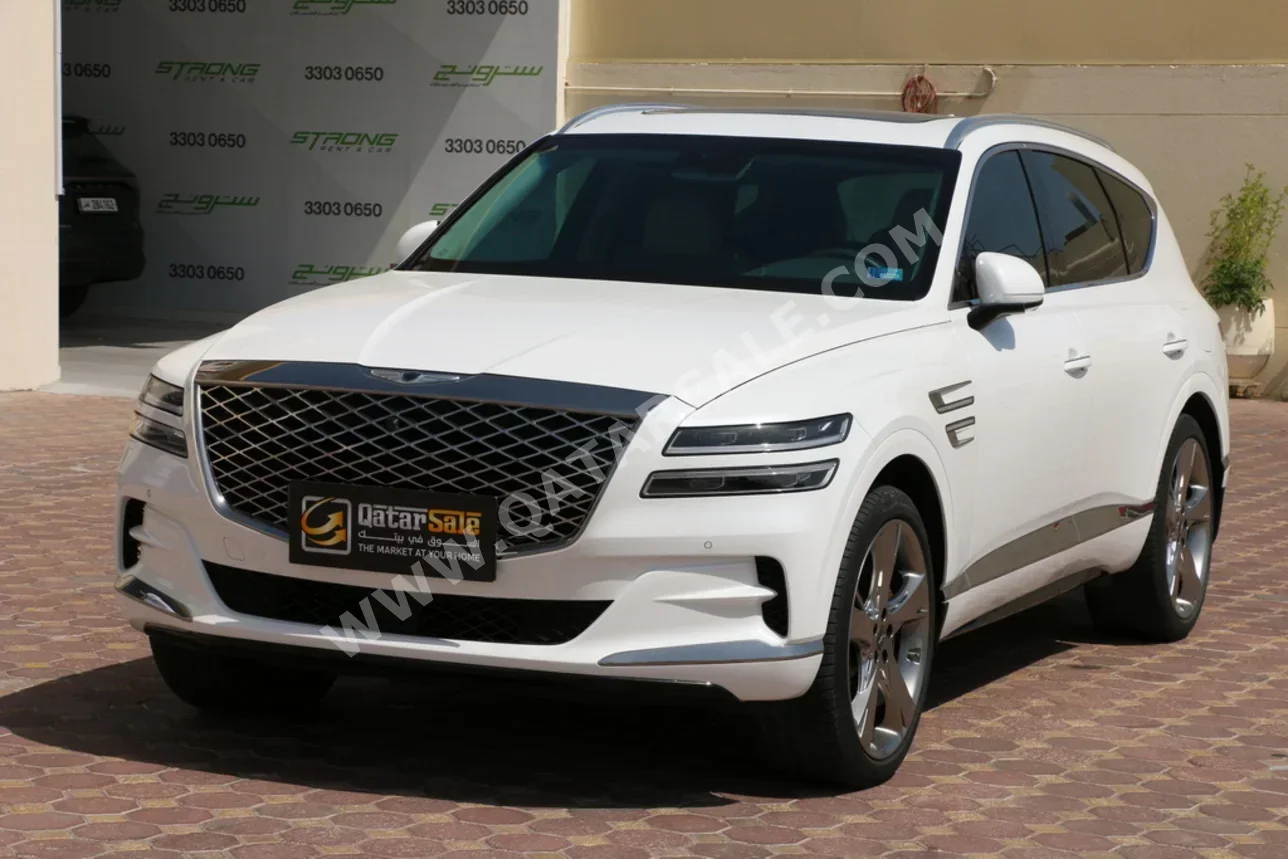 Genesis  GV 80  2023  Automatic  47,000 Km  6 Cylinder  Four Wheel Drive (4WD)  SUV  White  With Warranty