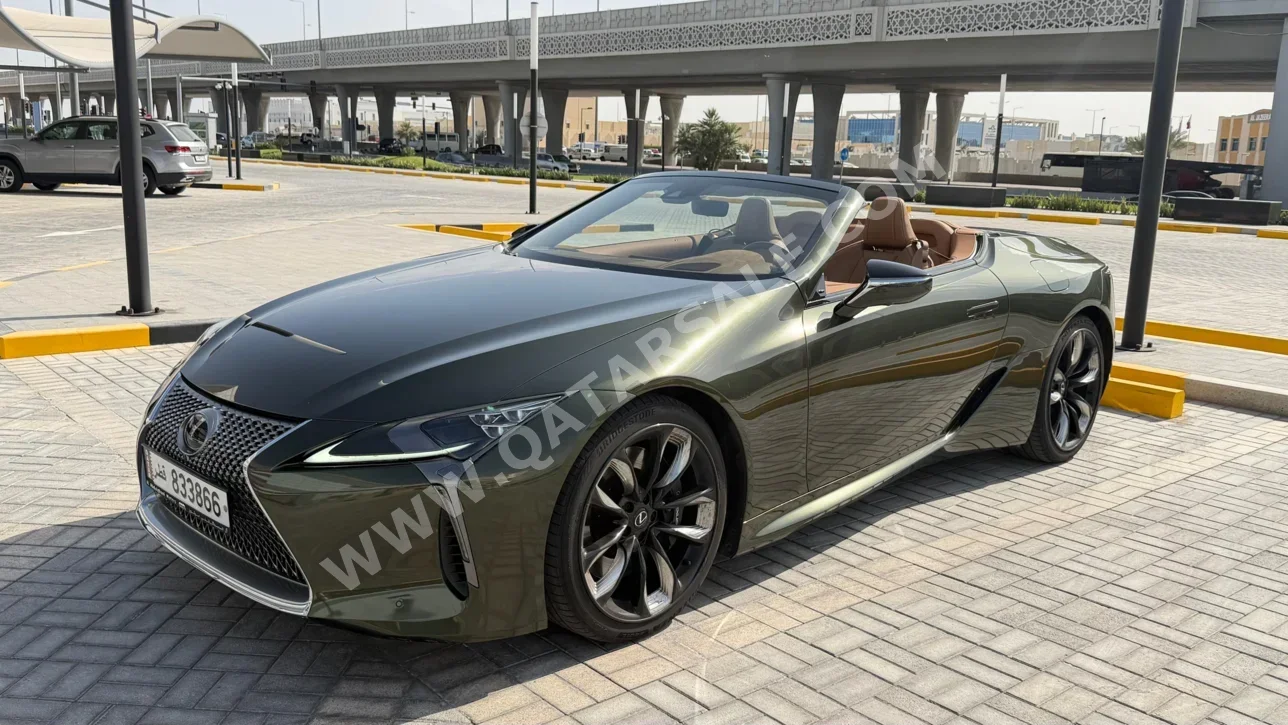 لكزس  ال سي  500  2025  اوتوماتيك  12,000 كم  8 سلندر  دفع خلفي  كوبيه \ سبورت  أخضر غامق  تحت الضمان