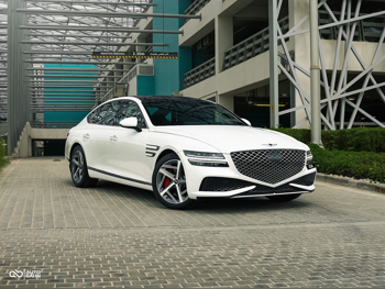 Genesis  G80  2023  Automatic  40,000 Km  6 Cylinder  All Wheel Drive (AWD)  Sedan  White  With Warranty