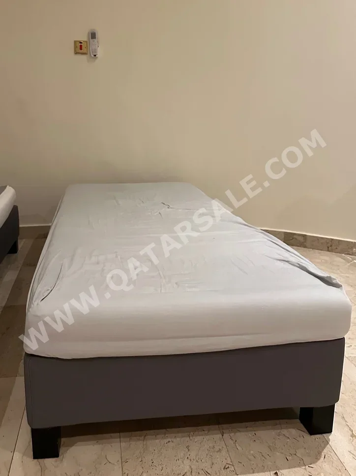 Beds - IKEA  - Single  - Gray  - Mattress Included