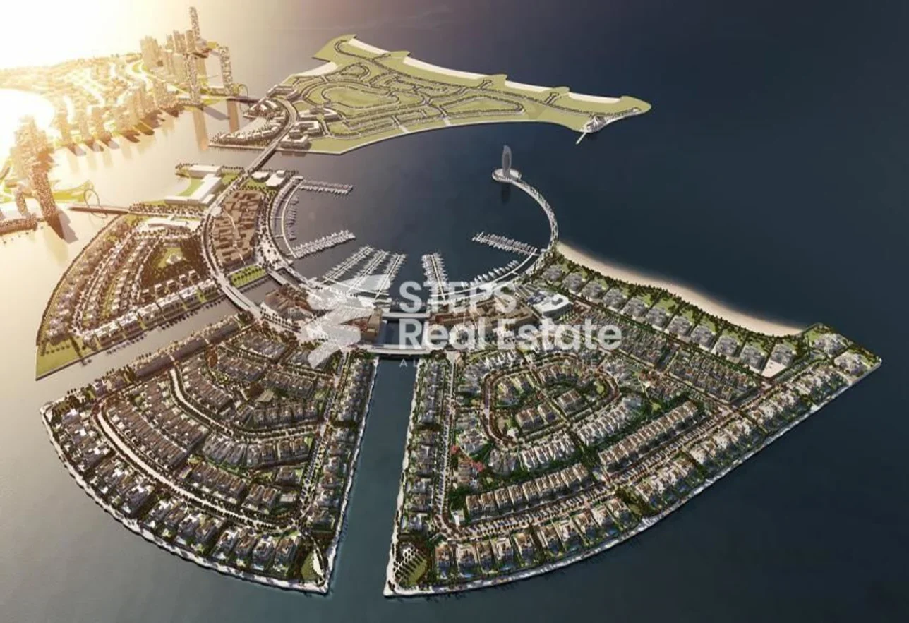 Lands For Sale  in Lusail  - Qetaifan Islands South  -Area Size 1,249 Square Meter