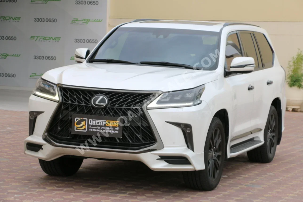 Lexus  LX  570 S Black Edition  2020  Automatic  185,000 Km  8 Cylinder  Four Wheel Drive (4WD)  SUV  White