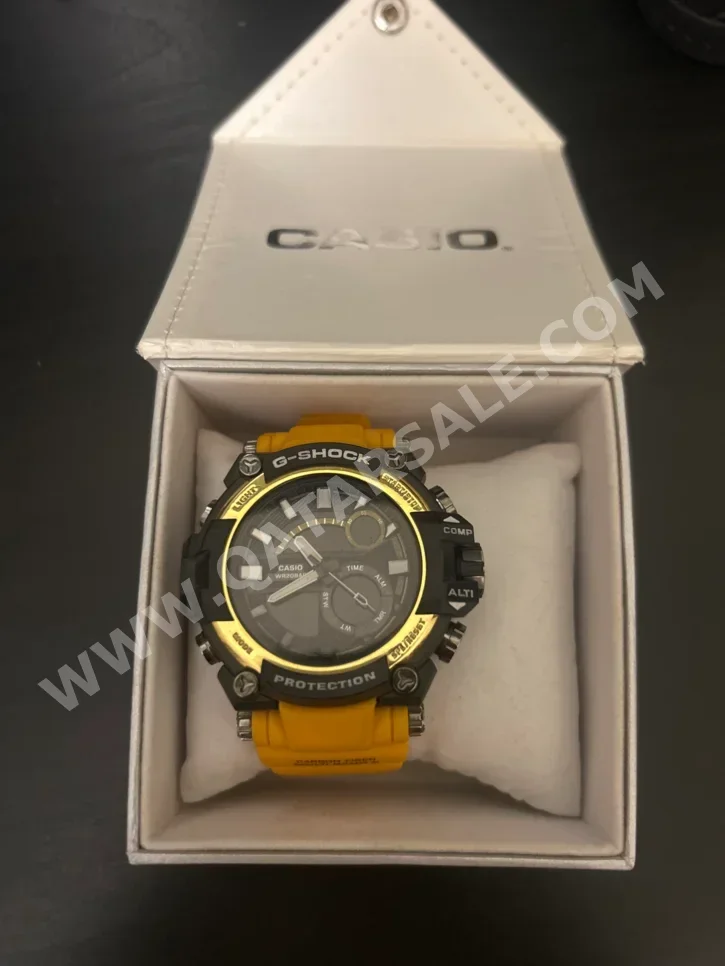 ساعات - جي-شوك  - ساعات ميكانيكية  - البرتقالي  - ساعات للجنسين