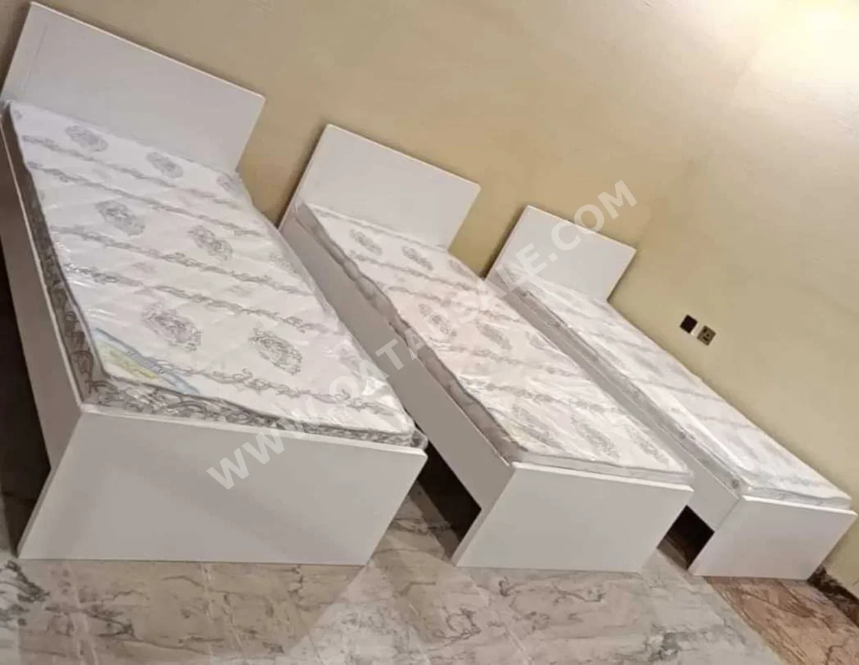 Beds - Single  - White  - Mattress Included